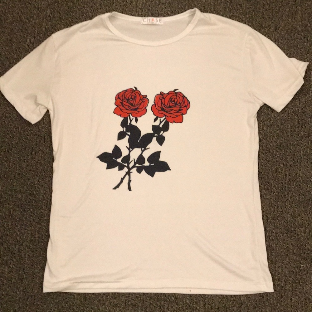 Soft red roses shirt